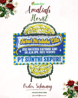 Papan Bunga Duka di Ngestiharjo