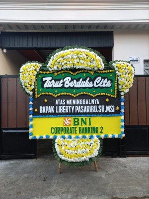 Papan Bunga Duka di Ngestiharjo