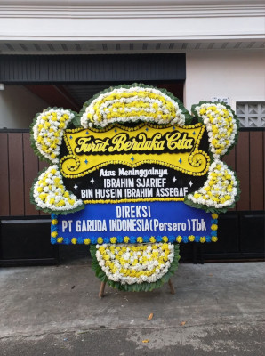 Papan Bunga Duka di Ngestiharjo