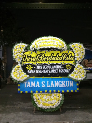 Papan Bunga Duka di Ngestiharjo